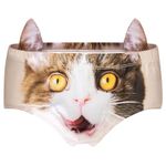 Netholid Funny Cat Underwear for Women 3D Printed Animals Thongs Panties Naughty Bride Gifts for Women Bachelorette Party, Cat2, One Size