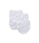 Teri Women's 331 Full Cut Nylon Brief Panty - 4 Pack, White, 11