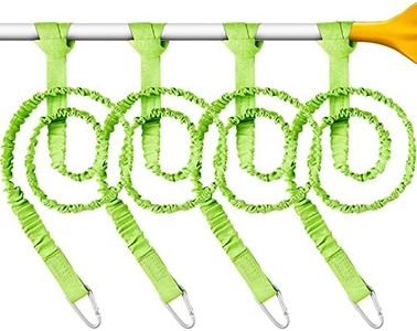 Sumind 4 Pieces Kayak Paddle Leash Kayak Rod Leash Kayak Paddle Lanyard Stretchable Coiled Lanyard Leash Kayak Accessories for Kayak and Paddles (Green)