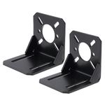 ChgImposs 2 Pack Motor Mount Bracket, Universal Multifunction Fixing Mounting Base for 750/755/775/795/850/895 DC Motor 28/35/42 Stepper Motor Nema 17