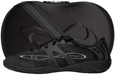 Nfinity Vengeance Black Cheer Shoes for Women – High-Performance Indoor Gym Sneakers for Cheerleading, Dance, and Sports Training – Lightweight and Durable for Competition
