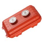 Magnetic Key Holder Under Car, 5.51x3.15in Key Hider Magnet Hide a Key Magnetic Key Case Waterproof Hidden Magnetic Key Box for Outdoor Travel Hiding Keys USB Under Car Vehicles(Orange)