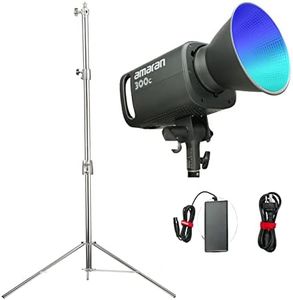 Aputure Amaran 300C with 280cm Light Stand Kit, 300W 2500K to 7500K Bowens Mount Continuous LED Video Light Bluetooth App Control Silent Fan DC/AC Power Supply - [MS-US-Amaran 300C+2.8+L]