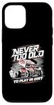 iPhone 14 Pro Sprint Car Driver Dirt Track Racing Racing Race Day Track Case