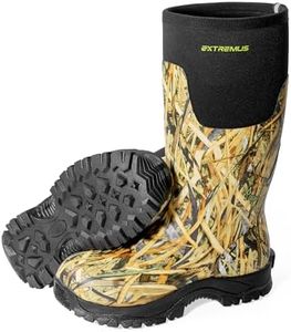 Extremus by KastKing MudRidge Hunting Boots, Men’s Waterproof Insulated Rubber Boots With 6mm Neoprene, All-terrain Anti-slip Sole, Warm Cold Weather Hunting, Fishing, and Farm Boots