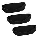 Generic 3Pcs Fabric Planter Basket Liners Window Box Liners Hanging Plant Liner for Vegetables Pot Accessory Black Lightweight, 24inch