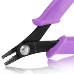 SPEEDWOX Bead Crimping Pliers Jewelry Crimper Plier for Beading Micro Tube Beads Crimper Mini Crimping Pliers Bent 3 holes Multi Use DIY Jewelry Craft Beading Hobby for 2mm-3mm Beads and Tubes