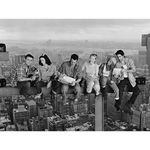 Friends "Lunch On A Skyscraper" Canvas Print, Cotton, Multi-Colour, 3.20 x 60.00 x 80.00 cm