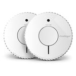 FireAngel Optical Smoke Alarm 2-Pack - FA6620 10-Year Battery Smoke Alarms for Home with Test/Silence Button - Replacement for FireAngel ST-622/ST-620 - Early Smoke Detector Fire Alarm - White