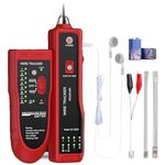 COOLCOLD Lan Tester | Wire Tracker, Tester, Cable Tracker, RJ11 RJ45 Line Finder Network Cable Tester for LAN Ethernet Cable Collation, Phone Telephone Line Tester with 2X 9V Batteries(Multicolor)