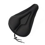 Maveek Gel Bike Seat Cover Extra Soft Saddle Cushion Cycle Saddle Cushion Bicycle Seat Cover for Road Bike and Mountain Bike(Black)