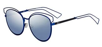 Dior Women's Diorsideral2 Nk Sunglasses, Blue Mtblack, 56