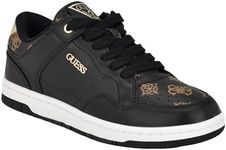 GUESS Women's Rubinn Sneaker, Black 002, 8.5 US