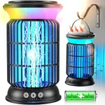 Solar Bug Zapper Outdoor, 4-in-1 Re
