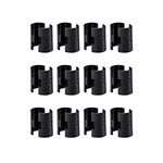 24 Pcs Wire Shelving Shelf Lock Clips for 1'' Post - 12 Pairs of Shelving Sleeves Replacements for Wire Shelving System Plastic Accessories Parts