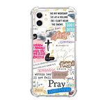 Lobtseyrem Christian Quotes Prayings Case Compatible with iPhone 11, Biblical Verse Postive Sayings Case for iPhone 11 for Teens Men and Women, Trendy Cool TPU Bumper Phone Cover Case