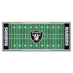 FANMATS 7361 NFL Oakland Raiders Nylon Face Football Field Runner