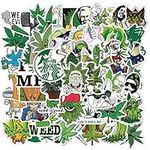 Weed Smoking Stickers,50pcs Vinyl W