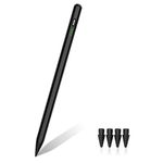 Pencil for iPad 2018-2026, 13 minutes fast charge, Pixel Precision, Tilt Sensitive Stylus Pen Compatible Apple iPad A16 11/10/9/8/7/6th Gen, Pro 12.9/11/13 Inch M4, Air 3/4/5/M2/M3, Mini 5/6/7, Black