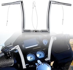 TIGERSGATE Chrome 1-1/2" Fat 14" Rise Handlebar for 2015-2023 Harley Touring Road Glide FLTRX Custom/FLTRXS Special/FLTRU Ultra Models