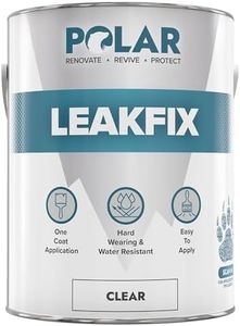 Polar Premium Leak Seal Clear Paint - 2.5 Litre - Instant Waterproof Roof Sealant - Ideal for Leaks, Cracks & Roof Repair - Concrete, Brick, Metal, Drainpipes & Gutters - Easy to ApplyC