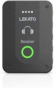 LEKATO Wireless in Ear Monitor System MS-02, Upgraded 2.4G Stereo IEM System Receiver Low Latency, Auto-Pairing,One to More, in-Ear Monitoring for Church,Band,Singer,Stage (Only Receiver)