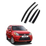 ORISTO Car Durable Side Window Deflector | Door Visor | Wind Guard | Rain Guard Compatible with New Alto-800 (2015-2019)