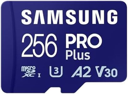 Samsung PRO Plus MicroSD Card, 256 GB, UHS-I U3, Full HD & 4K UHD, Read Speed 180 MB/s, Write Speed 130 MB/s, Memory Card for Cameras and Drones, Includes USB Card Reader, MB-MD256SA/EU