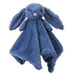 Apricot Lamb Stuffed Animals Navy Blue Bunny Rabbit Security Blanket Infant Nursery Character Blanket Luxury Snuggler Plush Baby Lovey(Navy Blue Bunny, 13 Inches) …