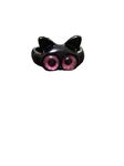 Myginie.in Cat Lover Adjustable Black Ring Green Eyes For Unisex (Pink)