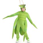 Kids Praying Mantis Costume, Green Praying Mantis Grasshopper Bodysuit Party Prom, Insect Bug Fancy Dress Up, S