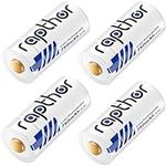 Rapthor Rechargeable 123A Lithium Batteries for Arlo Wireless Security Camera Flashlights Smart Sensors Alarm System 750mAh 3.7V (4 Pack)