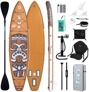 FunWater 11'6×33"×6" Inflatable Stand Up Paddle Board with Premium SUP Paddleboard Accessories, Adults & Youth for All Skill Levels, Included with Board, Paddle, Pump, Seat, Backpack