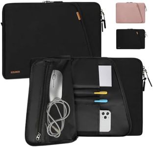 IGOLUMON Laptop Sleeve Case 15 15.6 Inch Water Resistant Computer Sleeve for Men Women Notebook Bag Laptop Cover Compatible with 13 Inch MacBook Air/Pro/ASUS/DELL/Lenovo/HP/ACER, Black