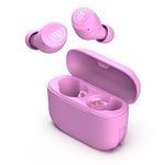 JLab Go Air Pop True Wireless Bluetooth Earbuds & Charging Case - Pink, Dual Connect, IPX4 Sweat Resistance, Bluetooth 5 Connection, 3 EQ Sound Settings Signature, Balanced, Bass Boost