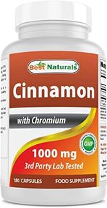 Best Naturals Cinnamon 1000 mg with Chromium 200 mcg 180 Capsules