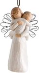 Willow Tree Angel's Embrace Ornament, Hold Close That which we Hold Dear, for Baptisms, New Grandparents, Caregivers, Nurses, Remembrance, Expression of Healing, Love, Sculpted Hand-Painted Figure