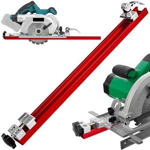 PokShow Circular Saw Guide Rail,Adjustable Cutting Machine Base Guide,Designed for Precision Cutting and Milling Tasks (360mm),Fits 12" Saw Base for Precise Parallel Straight Cuts and Wood Trimming