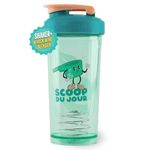 Shop Sante, Shaker Bottle, Perfect for Protein Shakes and Pre Workout, 28-Ounce, No Odor, Stain Free, BPA Free - Scoop du jour