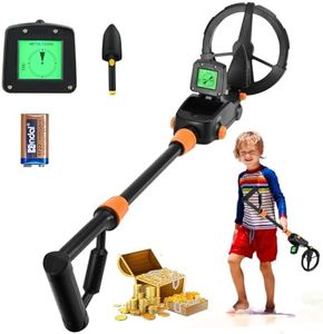 Detecteur de Metaux Enfants, Détecteur de Haute Précision Métaux Réglable avec Écran LCD et Son, Détecteur de Métaux Léger pour Enfants avec Bobine étanche pour Enfants ou débutants