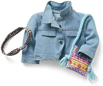 American Girl Truly Me Show Your Artsy Side Accessories for 18-inch Dolls with Jean Jacket, Purse and Headband