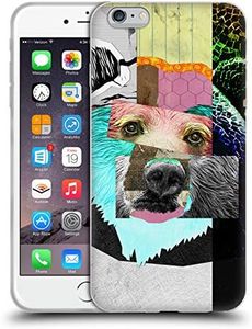 Head Case Designs Officially Licensed Michel Keck Bear Animal Collage Soft Gel Case Compatible with Apple iPhone 6 Plus/iPhone 6s Plus