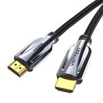 VENTION HDMI Cables 6.6FT, 8K HDMI 2.1 Cable 48Gbps Ultra High Speed Cord 8K@60Hz 4K@120Hz Support Dynamic HDR, eARC, HDCP 2.2&2.3 Compatible with PS5, PS4, Xbox, Apple TV, Roku TV and More