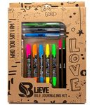 BLIEVE - Bible Journaling Kit With Gel Highlighters And Pens No Bleed, Scripture Markers and Pencils Supplies, Stencils Planner Set For Coloring Journal Art Illustrated By Faith Christian Gifts 24pcs…