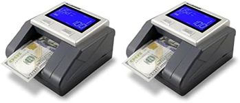 AccuBANKER D585 Multi-Scanix Counterfeit Currency Detector (2-Pack) - Multi-Orientation Feeding System, Banknote Verification, Multi-Currency Detection (USD, EUR, GBP), Visual and Audible Alerts
