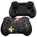 arVin Controller wireless per Switch/PS3/PS4/Android/iOS/PC Gamepad con Hall Linear Trigger e Rocker/RGB Light/Turbo/Back Key, supporto Steaming/Cloud Gaming