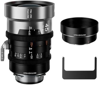 SIRUI IronStar T1.9 1.5X Anamorphic Cine Lens, 45mm Full Frame Manual Focus Cinema Lens with Native PL Mount, Interchangeable EF Mount, Neutral Flare