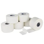 TIGERTAPES Zinc Oxide Athletic Tape (3.8cm x 13.7m) - 6 Rolls | Sports Strapping Tape for Ankle, Foot, Wrist, and Hand | Blister Prevention & Support for Rugby, Football, Boxing & More | White