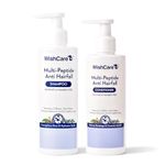 WishCare Multi Peptide Anti Hairfall Shampoo & Conditioner Combo | With Rice Water, Rosemary, Hyaluronic Acid & Caffeine | Strengthens Hair, Reduces Breakage, Boosts Growth | For All Hair Types