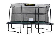 Jumpking Rectangular Deluxe Garden Trampoline ❘ Trampoline For Adults & Kids, Great For Fun, Exercise and Weight Loss, Tri-Layer Welded Tube Socket & Strong Polyethylene Net, 10 Year Frame Warranty